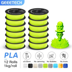 Geeetech Apple Green PLA 12 Rolls 1.75mm 1kg per roll