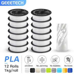 Geeetech PLA White 12 Rolls 1.75mm 1kg per roll