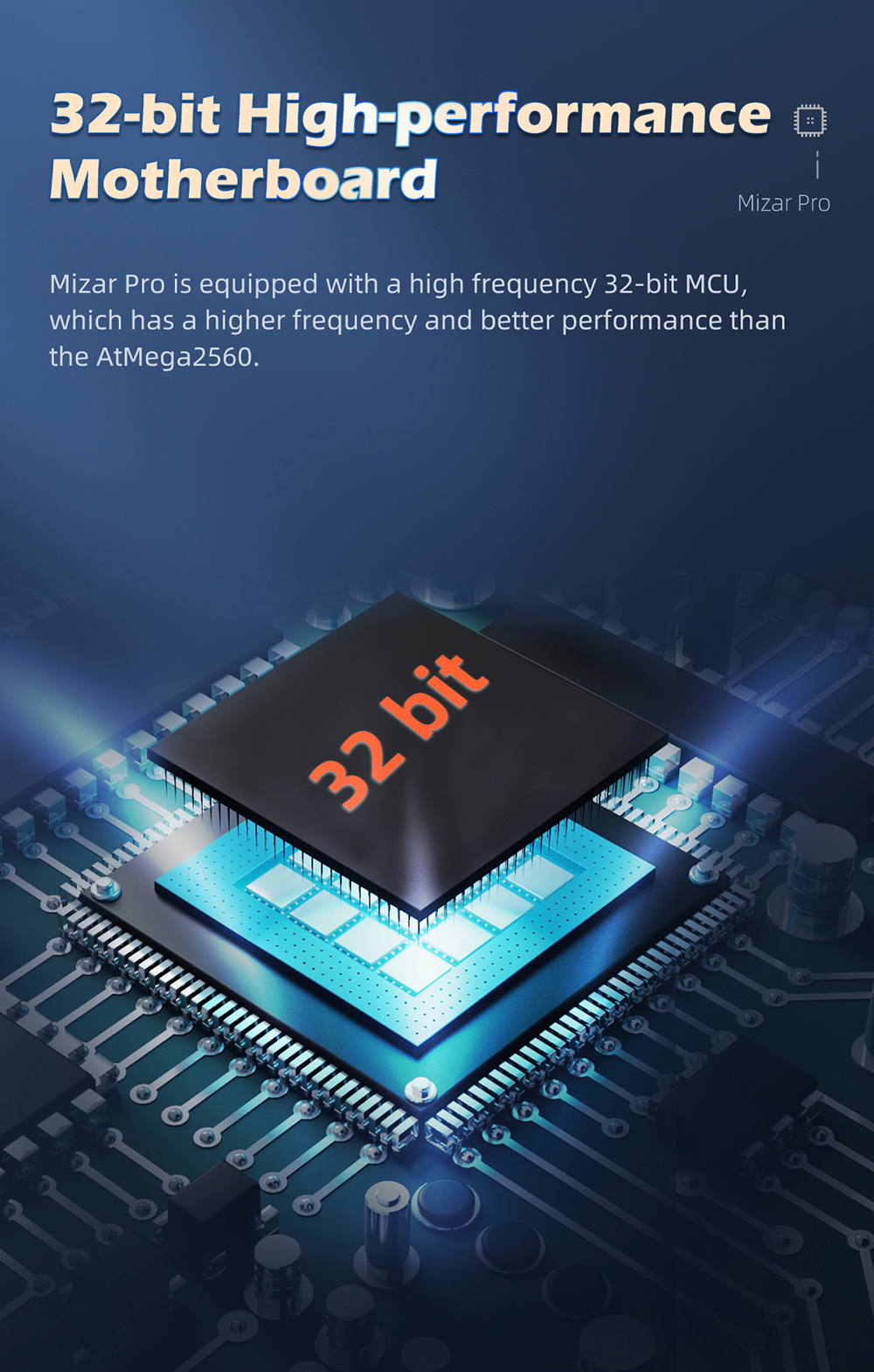Mizar pro 32-bit high-performance motherboard